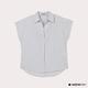 Hang Ten-女裝-V型領條紋短袖襯衫-白色 product thumbnail 4