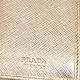 PRADA Saffiano 奢華系列三角標防刮牛皮釦式中夾(燦金色) product thumbnail 8