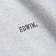 EDWIN 人氣復刻 仿皮牌雙口袋厚長袖T恤-男-麻灰色 product thumbnail 5
