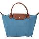 LONGCHAMP Le pliage 短提把MINI摺疊水餃包(孔雀藍) product thumbnail 2