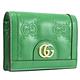 GUCCI 新版GG LOGO車線裝式扣式零錢小短夾(綠) product thumbnail 3