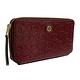 TORY BURCH 金字LOGO壓印牛皮拉鍊零錢袋長夾(貴妃紅) product thumbnail 3