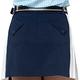 【Lynx Golf】女款日本進口布料高透濕防潑水側邊百摺設計造型口袋運動褲裙-深藍色 product thumbnail 5