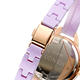 MANGO 俏麗柔和晶鑽陶瓷時尚腕錶-白x薰衣草紫/25mm product thumbnail 5