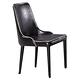 品家居 維克黑皮革造型餐椅-50x52x89cm免組 product thumbnail 2
