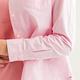Arnold Palmer -女裝-多彩格紋拼接素面長袖襯衫-粉色 product thumbnail 6