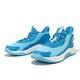 Under Armour 籃球鞋 Curry 3Z7 男鞋 藍 白 Curry 咖哩 子系列 緩衝 高筒 運動鞋 UA 3026622401 product thumbnail 8