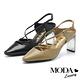 高跟鞋 MODA Luxury 簡約小時髦交叉繫帶羊皮高跟鞋－黑 product thumbnail 7