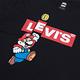 Levis X Super Mario限量聯名 男女同款 短袖T恤 翻玩瑪利歐Logo 黑 product thumbnail 7