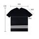 Y-3白字LOGO白色三條紋造型純棉短袖圓領T恤(男/黑) product thumbnail 6