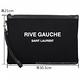 YSL Saint Laurent Rive Gauche 字母帆布大型手拿包(黑色) product thumbnail 6