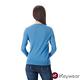 KeyWear奇威名品    輕柔舒適V領針織毛衣-藍色 product thumbnail 3