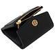 TORY BURCH EMERSON ROBINSON 金屬LOGO小圓標三摺釦式短夾-經典黑 product thumbnail 6