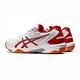 Asics GEL-Rocket 10 [1073A047-100] 男女 排球鞋 運動 訓練 室內 穩定 透氣 白 紅 product thumbnail 3