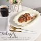 Homely Zakka 法式浪漫花邊浮雕陶瓷餐盤碗餐具_橢圓淺盤 product thumbnail 7