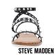 STEVE MADDEN-TRAVEL-玩酷搖滾 二字帶繞踝圓鉚釘涼拖鞋-黑色 product thumbnail 4