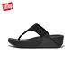 【FitFlop】LULU SHIMMERLUX TOE-POST SANDALS經典亮粉夾脚涼鞋-女(靓黑色) product thumbnail 3