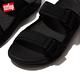 【FitFlop】GOGH MOC MENS WATER-RESISTANT PERF NEOPRENE SLIDES透氣潛水布雙帶涼鞋-男(黑色/霓虹橙) product thumbnail 5