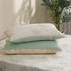 HOYACASA 100%精梳棉雙人三件式床包枕套組-初晨葉曲 product thumbnail 3