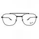 RayBan雷朋 復古雙槓圓潤方框 光學眼鏡/黑#RB6485 2509-53mm product thumbnail 2