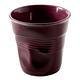 法國 REVOL FRO 紫紅色 陶瓷皺折杯 180cc product thumbnail 3