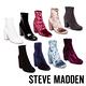 STEVE MADDEN-GAZE 拉鍊粗高跟短筒靴-絨黑 product thumbnail 6