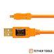 Tether Tools CU8015-ORG USB傳輸線A公轉 MINI B 8PIN product thumbnail 2