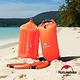 Naturehike 戶外超輕量單氣囊充氣游泳防水袋 裝備袋 8.5L 附腰帶 橘色 product thumbnail 4