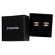 CHANEL 香奈兒經典CC LOGO 鏤空格紋造型穿式耳環(金) product thumbnail 5