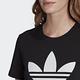 adidas T恤 Trefoil Tee 運動休閒 女款 愛迪達 三葉草 基本款 百搭 圓領 棉質 黑 白 FM3311 product thumbnail 6