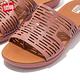 【FitFlop】H-BAR LASER-CUT LEATHER SLIDES 簍空雷射雕刻設計皮革H型夾腳涼鞋-女(玫瑰色) product thumbnail 4