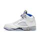 Nike 籃球鞋 Air Jordan 5 Retro 男鞋 經典款 喬丹五代 復刻 皮革 穿搭 白 藍 DD0587140 product thumbnail 2