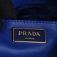 PRADA 經典金字蝴蝶結設計羊皮肩/斜背包(藍) product thumbnail 8