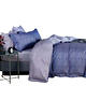 Saint Rose 雙人四件式 天絲+3M吸濕排汗專利技術兩用被套床包組-藍湖-灰藍 product thumbnail 2