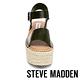 STEVE MADDEN-CABO-真皮一字寬版草編厚底鞋-黑色 product thumbnail 3