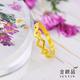 金緻品 黃金戒指 優雅交錯 0.45錢 product thumbnail 4