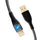 NISDA 騎士快充系列 編織發光線 USB A- to Lightning-100cm product thumbnail 3