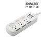 SANLUX台灣三洋防塵蓋轉接延長電源線3孔3座3切1.8m(SYPW-W333DA) product thumbnail 2