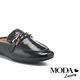 穆勒鞋 MODA Luxury 個性金鏈牛油皮低跟穆勒拖鞋－黑 product thumbnail 6