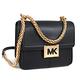 MICHAEL KORS Sonia 金字鏤空MK磁扣掀蓋皮革金鏈斜背包(黑色-小) product thumbnail 2