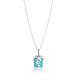 Tiffany&Co. 粉藍琺瑯鑲鑽石禮物盒純銀項鍊 product thumbnail 2