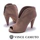 VINCE CAMUTO-真皮V字切口露趾高跟踝靴-絨灰 product thumbnail 6