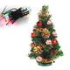 台製1尺(30cm)裝飾綠聖誕樹(紅寶石金松果系)+20燈鎢絲燈串 product thumbnail 2
