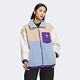 Adidas Sherpa JKT W IN0987 女 立領 外套 休閒 三葉草 羊羔絨 拚色 保暖 粉藍 product thumbnail 2