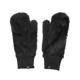 Nike 手套 Plush Knit Mittens 男女款 黑 白 毛絨絨 大勾 保暖 針織 N1008868-010 product thumbnail 2