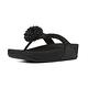 FitFlop FLOWERBALL LEATHER TOE-POST-黑色 product thumbnail 2