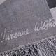 Vivienne Westwood 超大行星LOGO薄羊毛混紡披肩雙面披肩/圍巾(灰/黑) product thumbnail 3