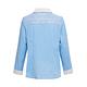 ILEY伊蕾 馬德拉孔洞刺繡撞色純棉襯衫(淺藍色；M-XL)1233011571 product thumbnail 6