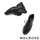 短靴 MELROSE 經典質感全真皮純色綁帶造型低跟短靴－黑 product thumbnail 5
