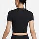 NIKE AS W NSW TEE ESSNTL SLIM CRP L 女短袖上衣-黑-FB2874010 product thumbnail 2